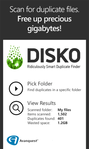 Disko Duplicate Cleaner