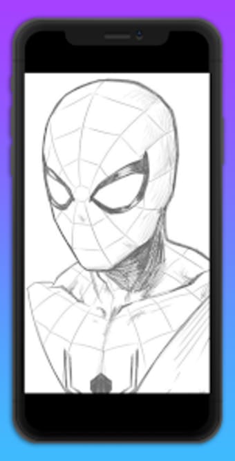 How to draw Spider Easy