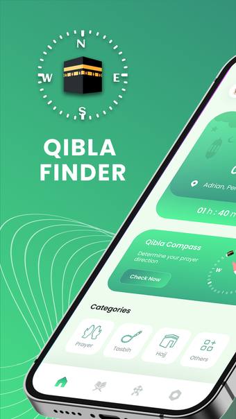 Qibla Finder - Prayer Times