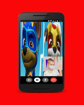 The Paw heroes pups fake video call and chat