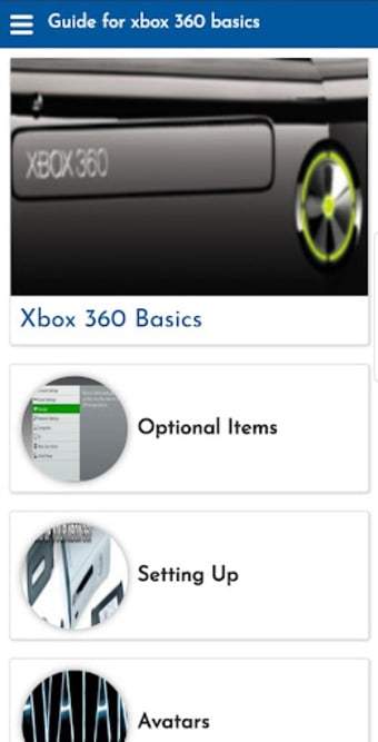 Guide for xbox 360 basics