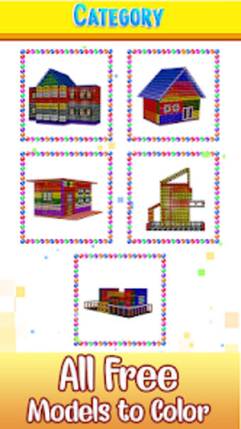 Houses Magnet World 3D Colory
