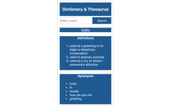 Dictionary & Thesaurus Extension