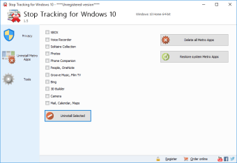 Stop Tracking for Wndows 10