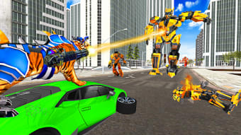 Flying Tiger Robot Car Game 3D