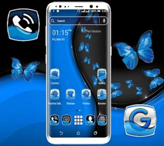 Black Butterfly Launcher Theme