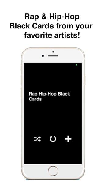Rap Hip-Hop Black Cards