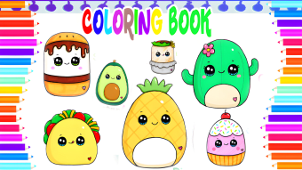 Squishies coloring Game Brick