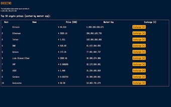 89COINS Crypto Prices Live