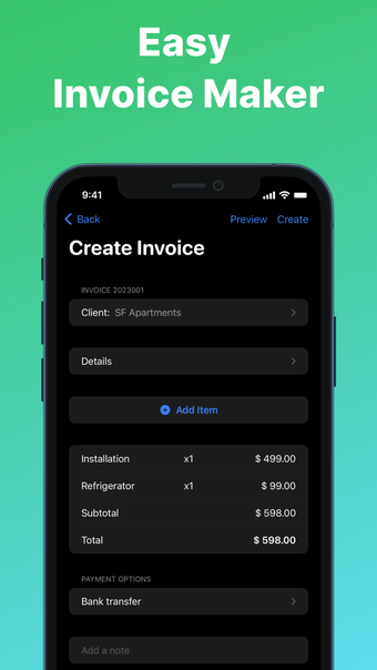 Simple Invoice Maker to Go