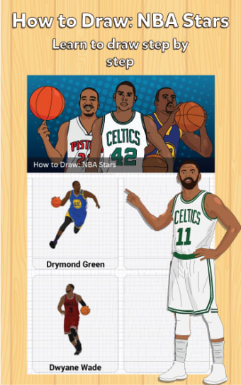Color Or Draw Professional US Basketball Players