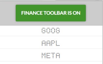 Financial Toolbar