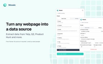 Free Data Scraper by Mosaic