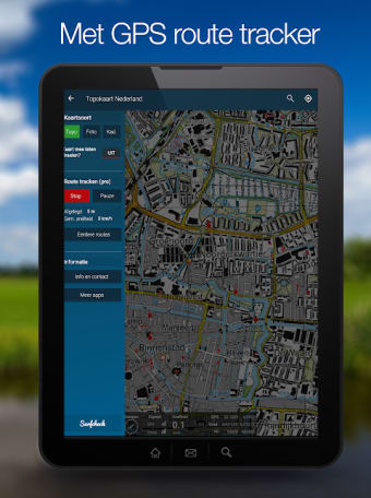 Topographical app, GPS Tracker - the Netherlands