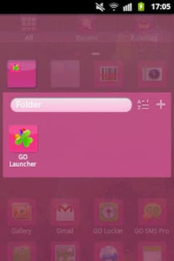 Theme Pink GO Launcher EX