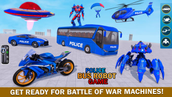 Police Robot Transform Wars 3D