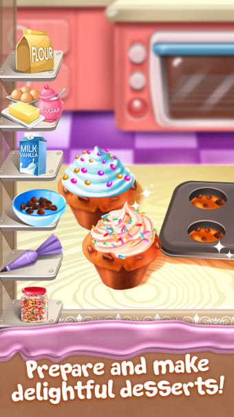 Cupcake Food Maker Cooking Game for Kids