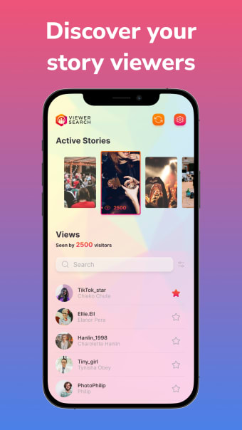 Viewer Search for Insta Story
