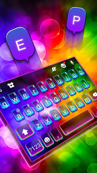 Color Light Flash Keyboard Theme