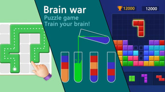 Brain war-puzzle game