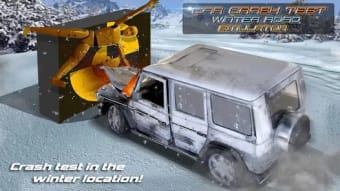 Car Crash Test Winter Road Sim