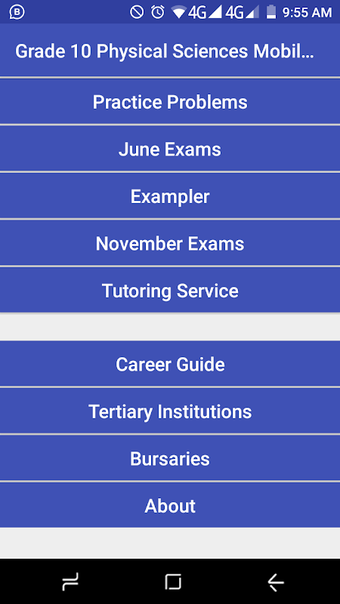 Grade 10 Physical Sciences Mobile Application