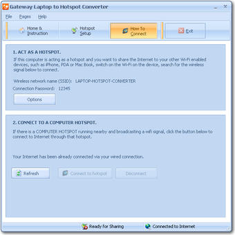 Gateway Laptop to Hotspot Converter