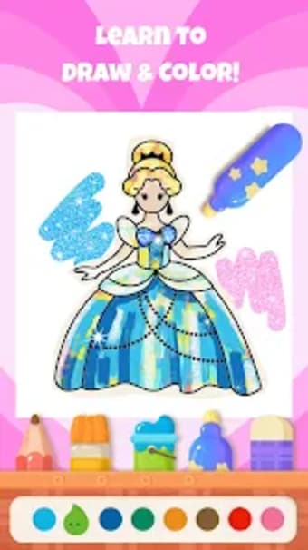 Princess Coloring Book for 2