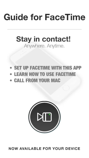 Guide for Facetime  Facetime Audio