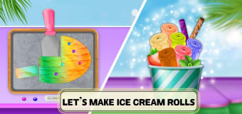 Colorful Ice Cream Roll Maker: Dessert Cooking Fun