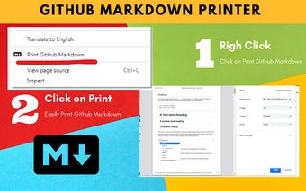 GitHub Markdown Printer