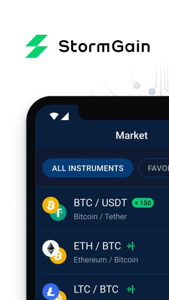 StormGain: Bitcoin Wallet  Crypto Exchange App