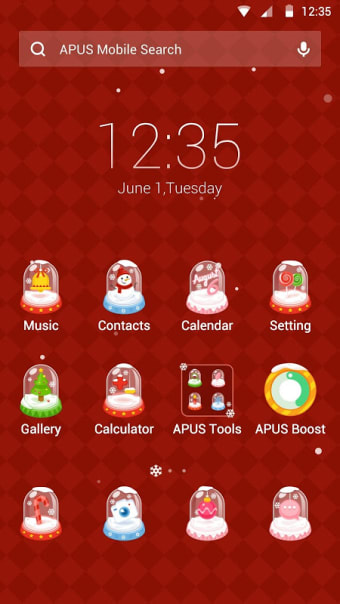 Merry Christmas Cute Snowman -- APUS theme