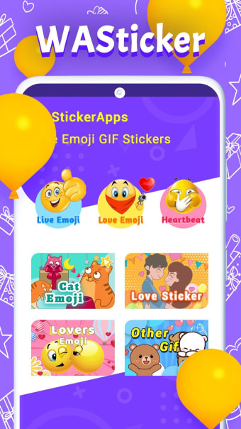 WAStickerApps Love Emoji GIF Stickers