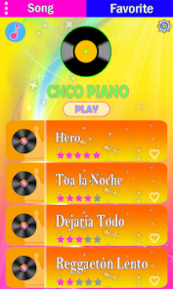 CNCO Piano game Tiles
