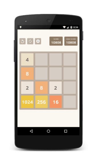 2048 Math Puzzle Game