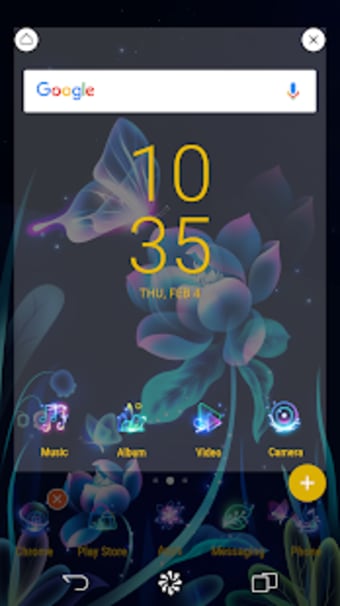 Flower And Butterfly Xperia Theme