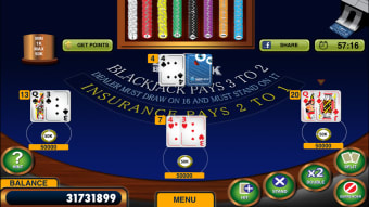 Blackjack 21  Free Casino-style Blackjack game