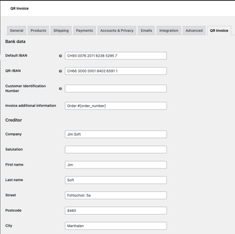 Jim Soft Swiss QR Invoice