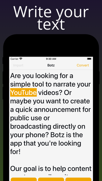 Convert Text to Audio - Botz