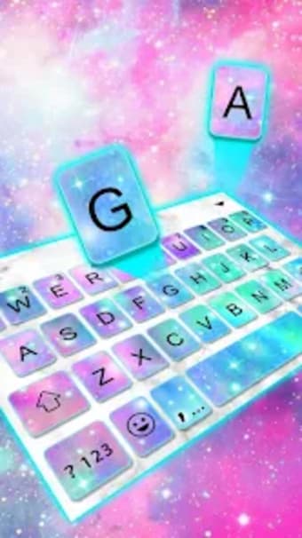 Galaxy Sparkle Keyboard Theme