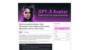 GPT-3 AI Avatar