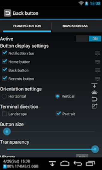 Back Button No root