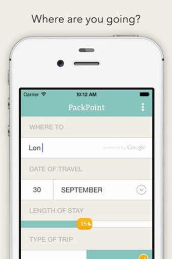 PackPoint Premium Packing List