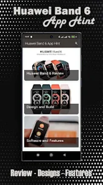 Huawei Band 6 App Hint