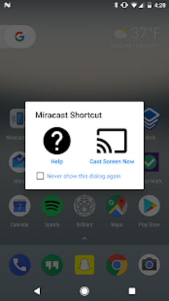 Miracast Screen SharingMirroring Shortcut