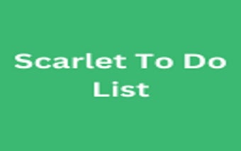 Scarlet To Do List