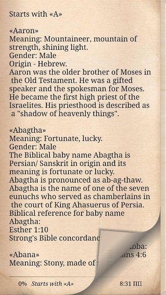 Bible Names with Meaning