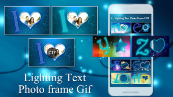 Lighting GIF Text Photo Frame - 3D GIF Text Editor