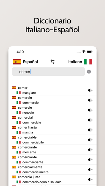 Diccionario ItalianoEspañol